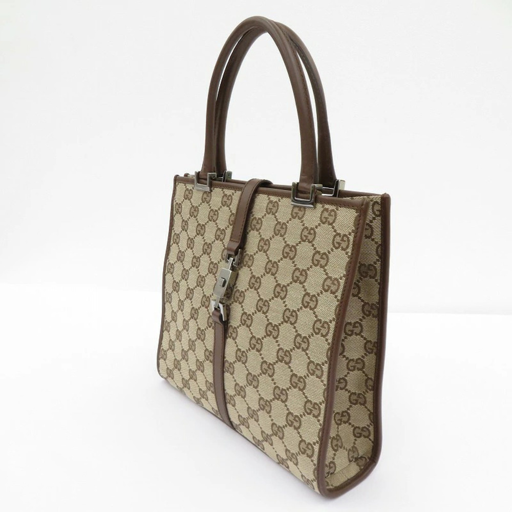 Gucci GG Canvas Jackie Handbag Brown